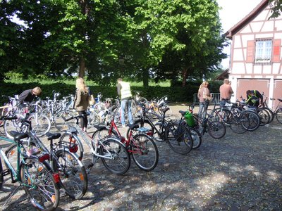 Fahrräder auf dem Rathausplatz - Foto: Lokale Agenda 21